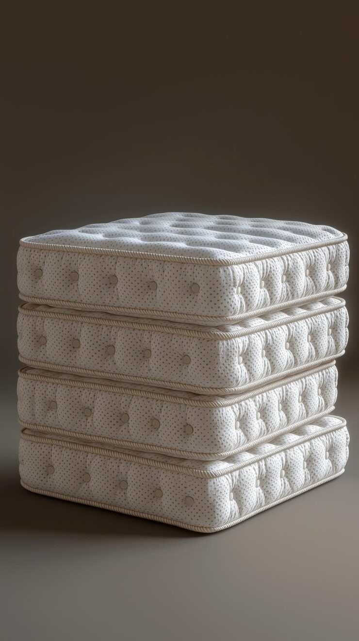 Bed Foams Stack Luxurious Mattresses Showcasing Soft Texture Elegant P by Orient Uniforms for customers in Dubai, Abu Dhabi, Sharjah, Ajman and across the UAE
